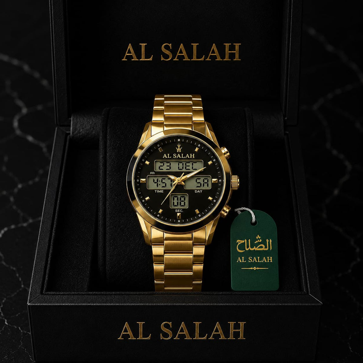 Al salah dual time gold black